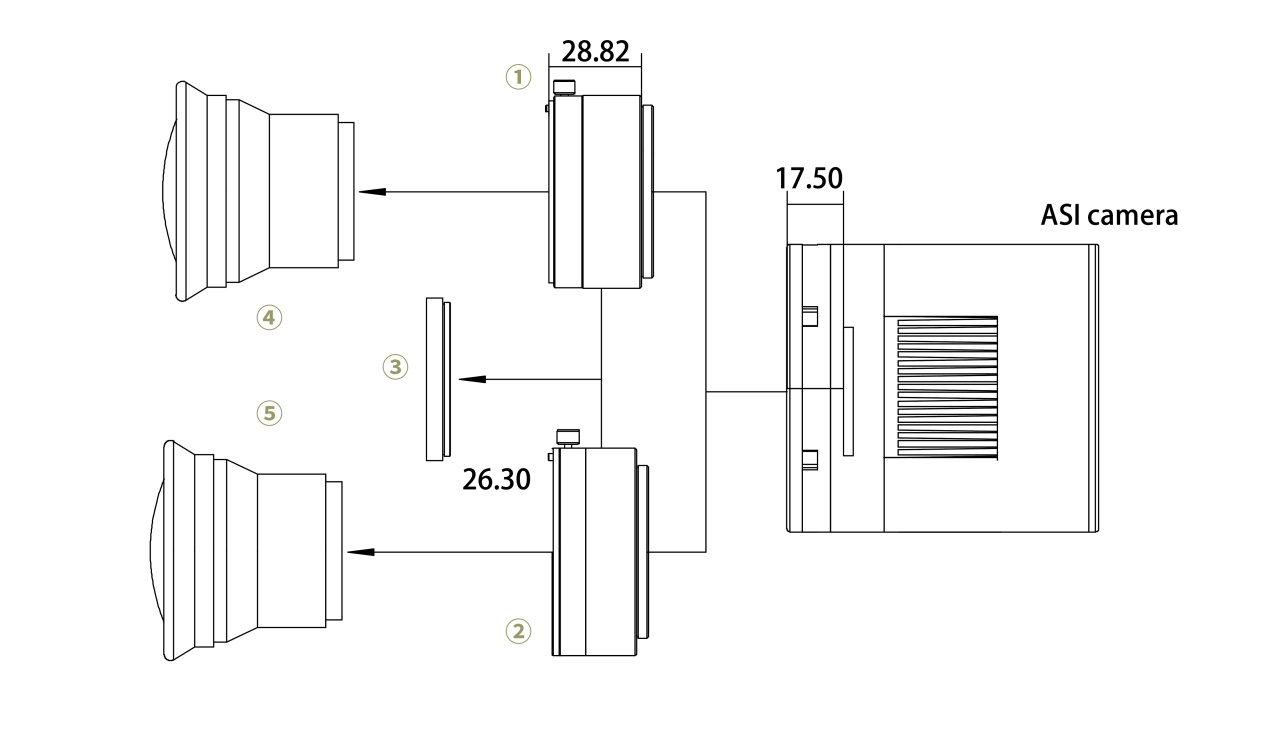 Connecting DSLR lens Diagram of 26001