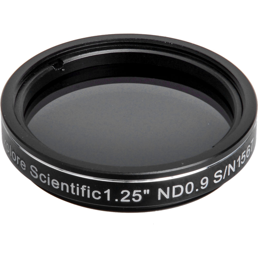 Filtre visuel lunaire neutre ND 0.9 T=12,5% - coulant 31,75mm (M28) - Explore-Scientific