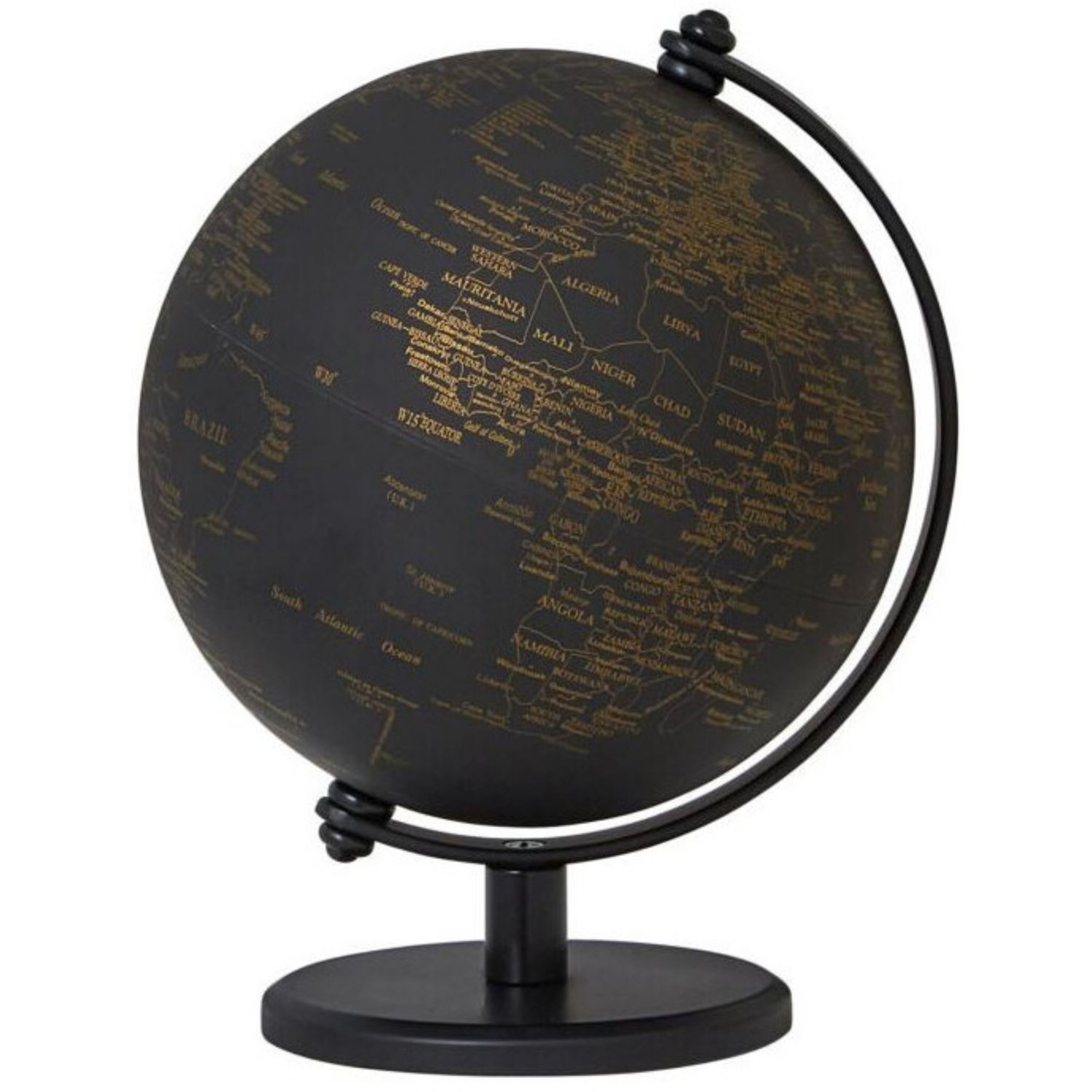 Globe terrestre Gagarin Ø130mm noir doré - Troika