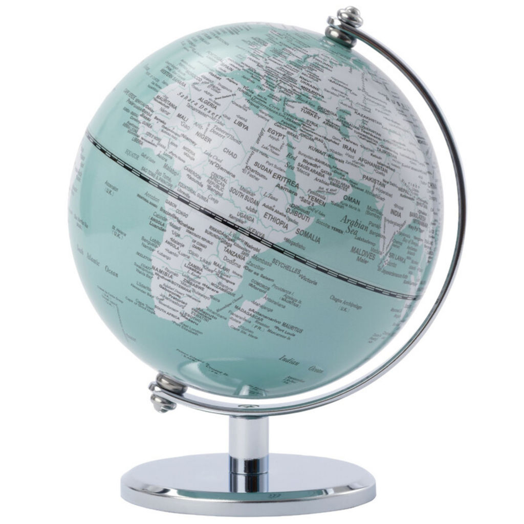 Globe terrestre Gagarin Ø130mm Turquoise - Troika