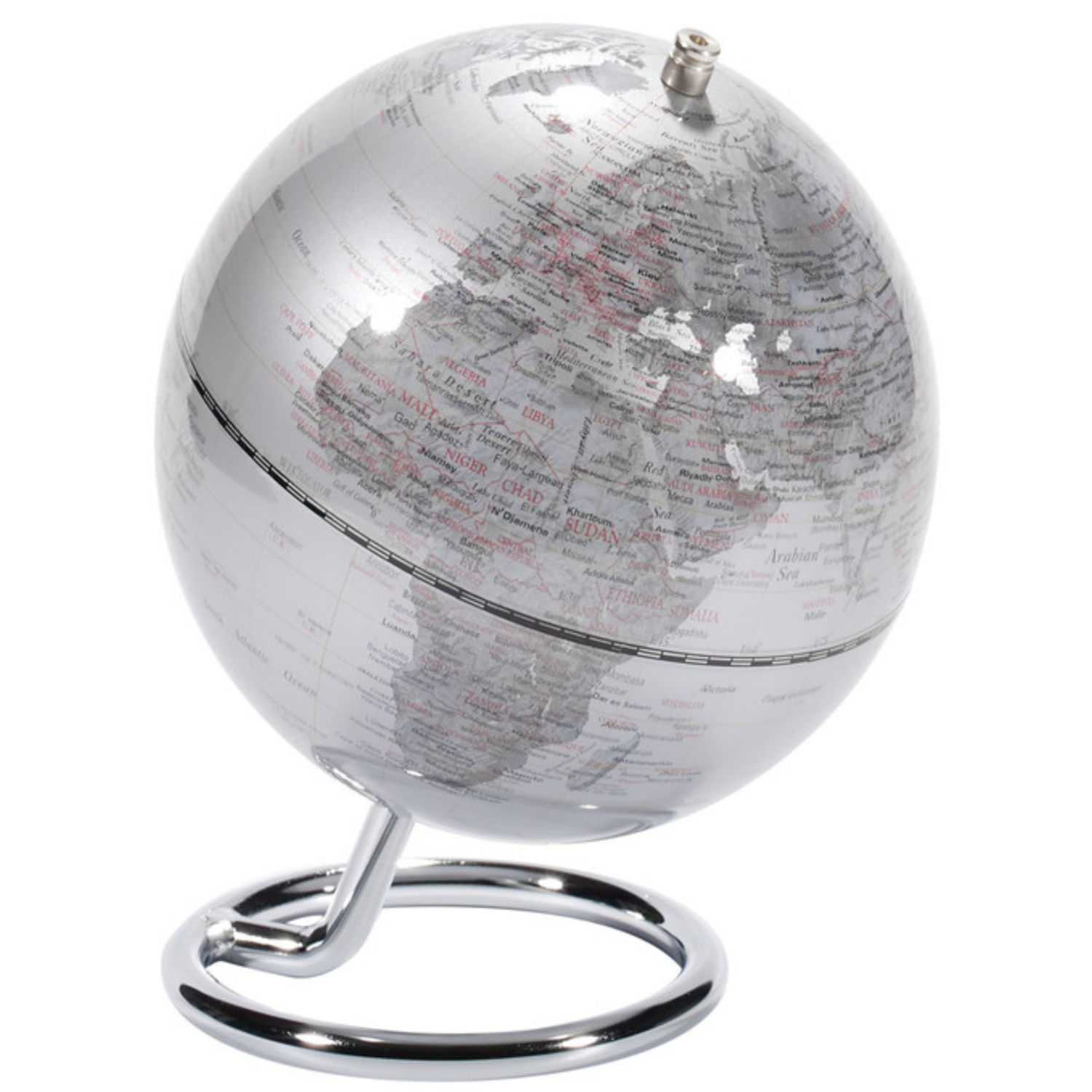Globe terrestre Galilei Ø130mm Argent - Troika