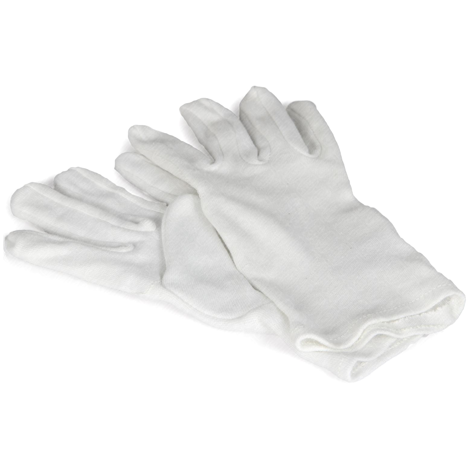 Gants Blancs en coton 3 piqures.