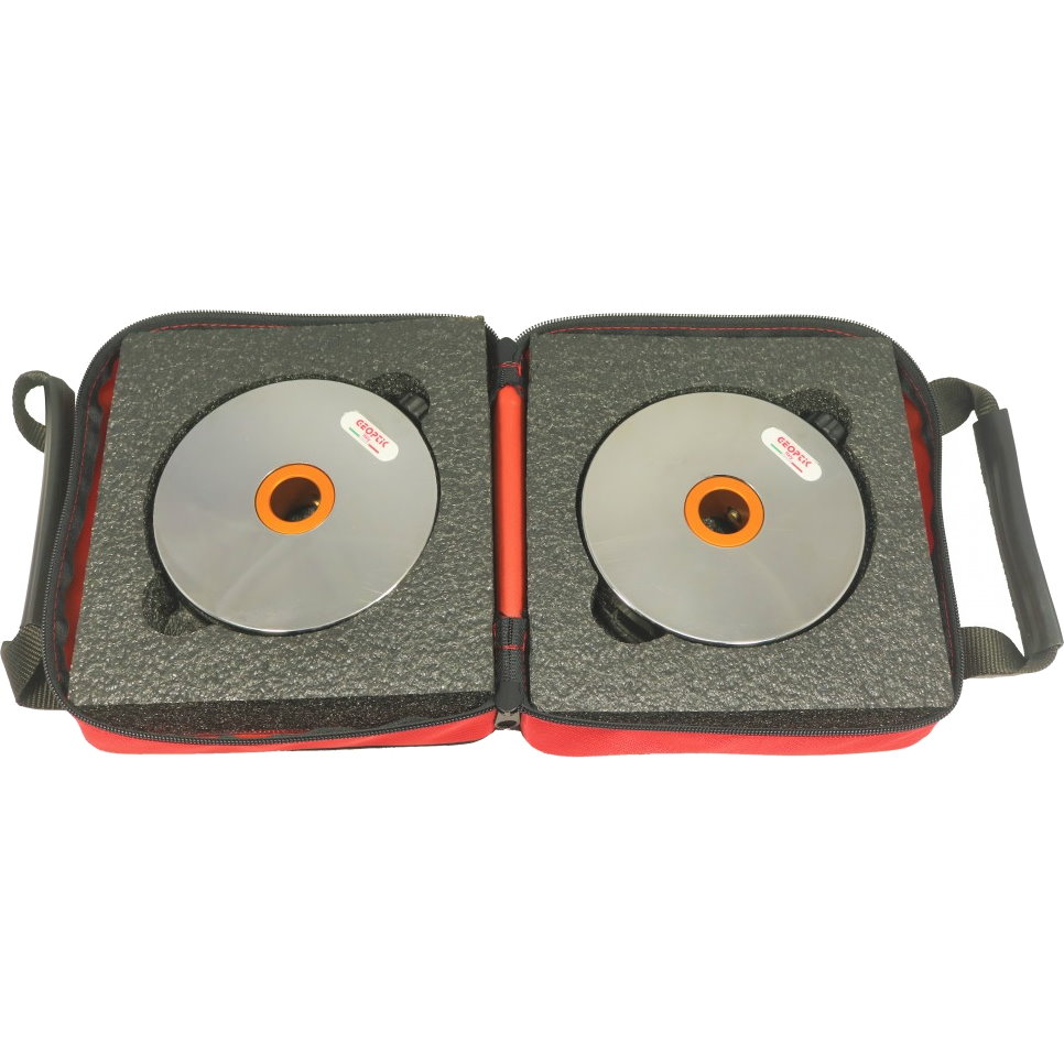 Sac de transport pour contrepoids Ø 150mm (1x10kg ou 2x5kg) avec mousse de callage - Geoptik