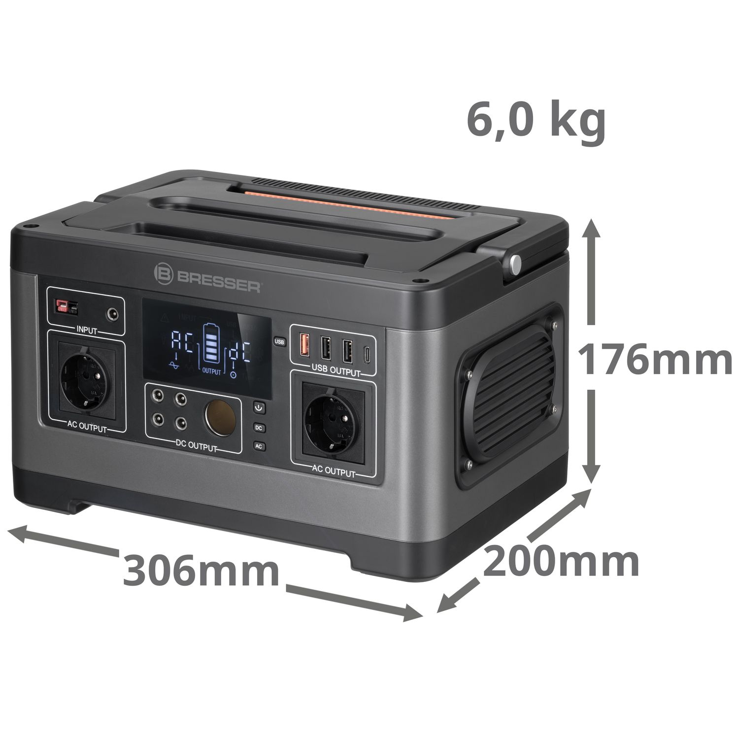 Alimentations et piles: Batterie 12V 90Ah mobile 1080Wh - Bresser