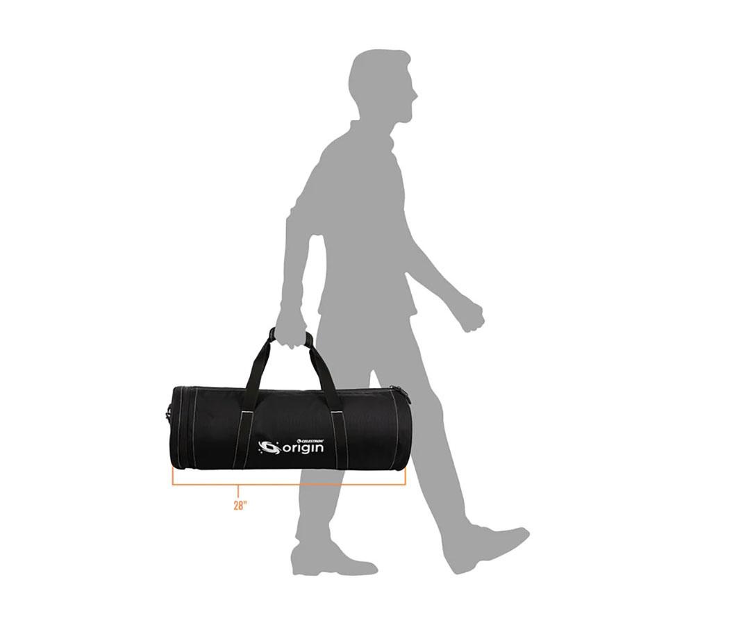 Sac De Transport Pour Télescope - Tissu Oxford Noir, 60x19x8 Cm - Bandoulière Réglable - Pour Modèles 70400, 70300