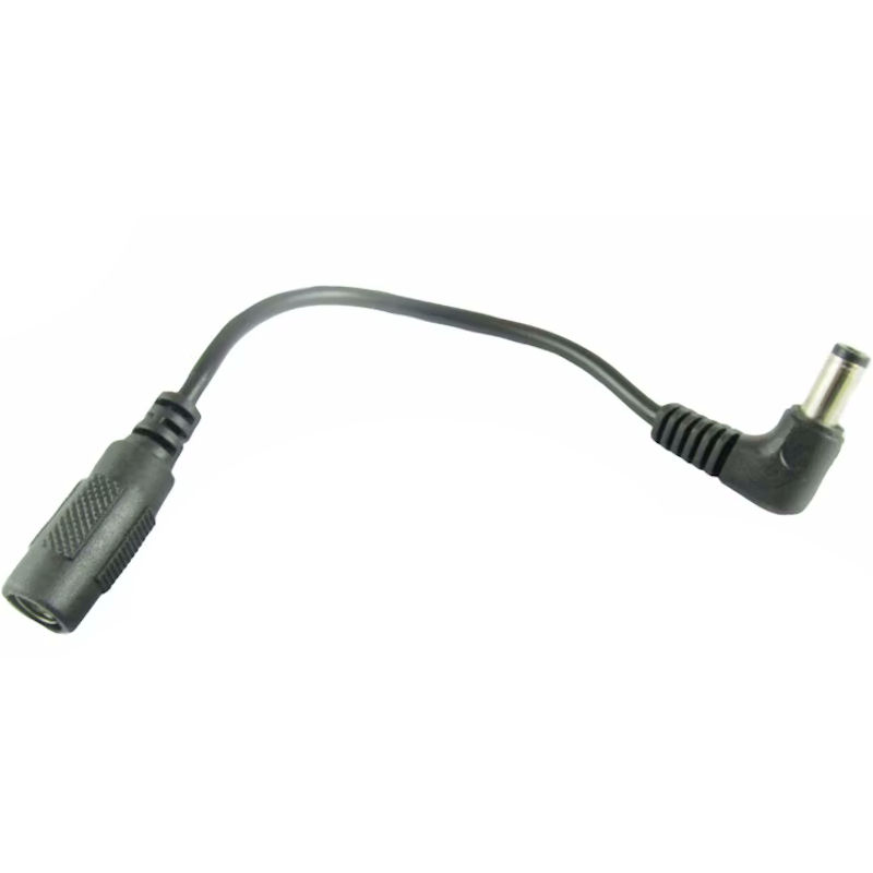 Câble d'alimentation 5.5/2.1mm mâle/femelle coudé long. 15cm coudé - PierroAstro