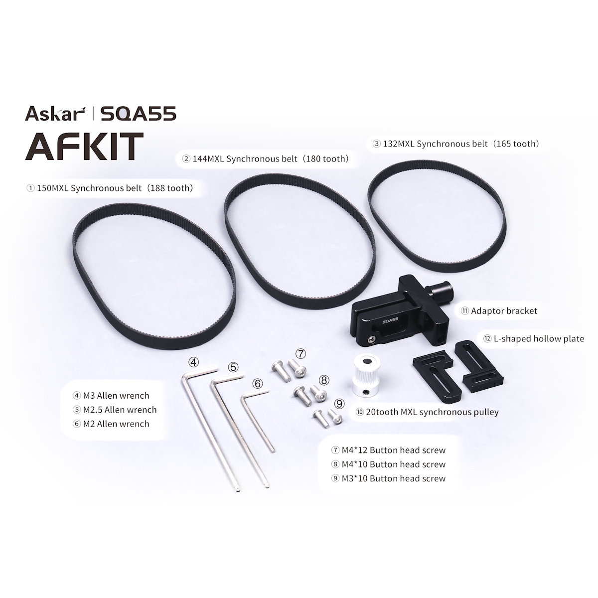 Platine adaptatrice pour EAF pour SQA55 - Askar