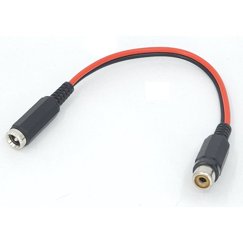 Câble d'alimentation 5.5/2.1mm femelle vers RCA pour résistance chauffante long. 15 cm - PierroAstro