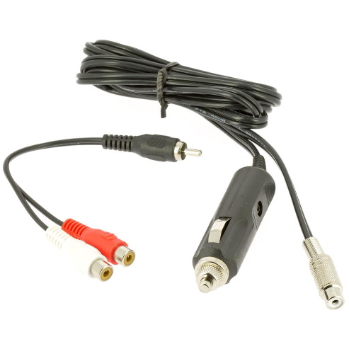 Câble d'alimentation allume-cigare vers RCA femelle pour résistances chauffantes avec doubleur - Astrozap