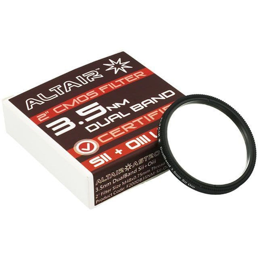 Filtre photo dual-bande SII-OIII 3,5nm ULTRA Premium - coulant 50,80mm (M48) - AltairAstro