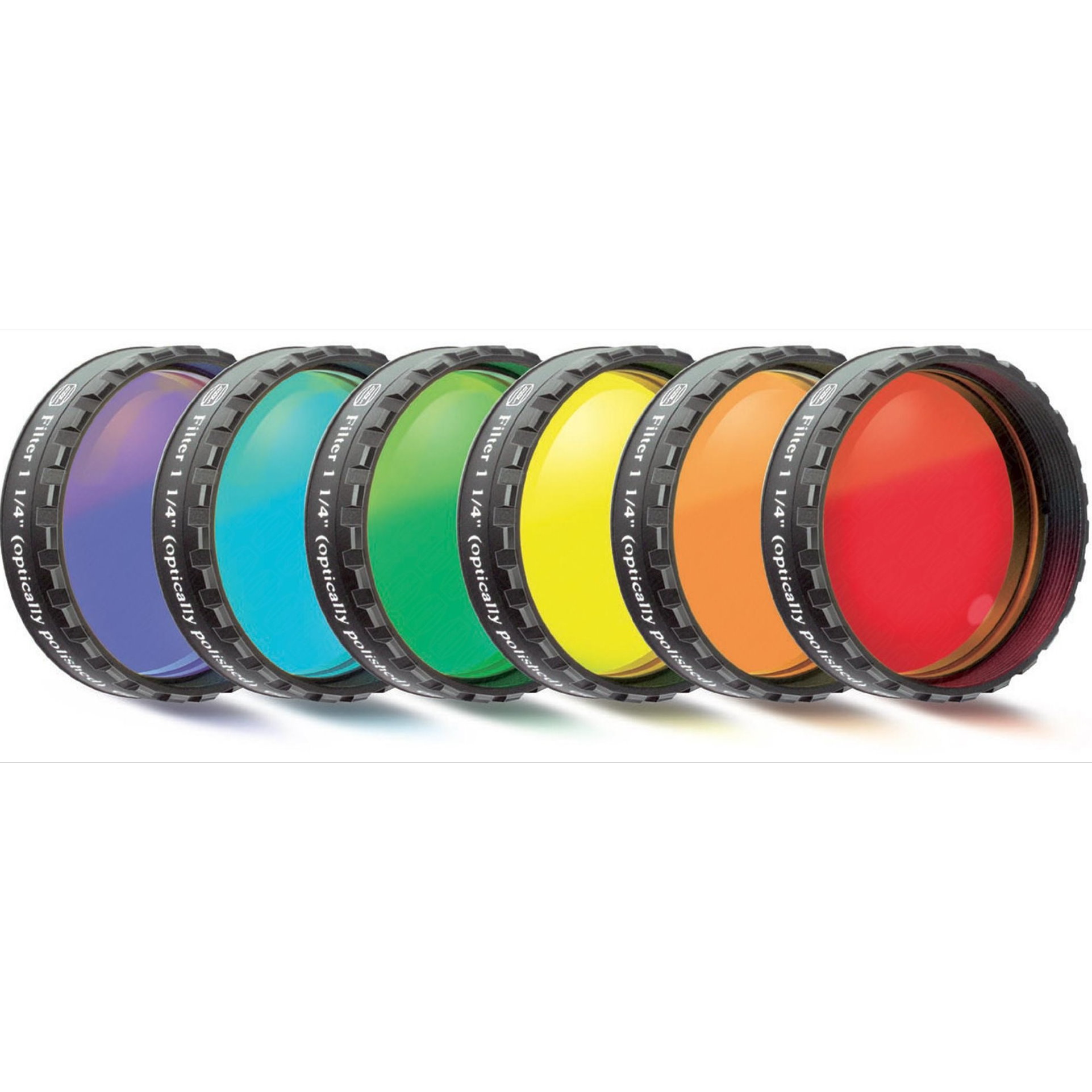Lot de 6 filtres Visuels colorés - coulant 31,75mm (M28) - Baader
