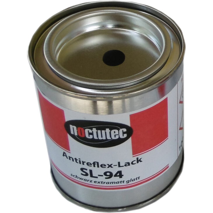 Peinture noire ultra-flat LISSE pour télescopes 100ml - NoctuTec