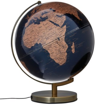 Globe terrestre Stellar Light Ø300mm Bleu et doré - Troika