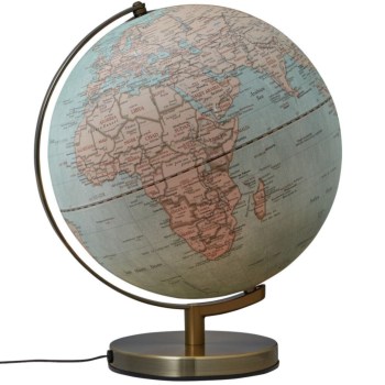 Globe terrestre Stellar Light Ø300mm Bleu pâle et Rose - Troika