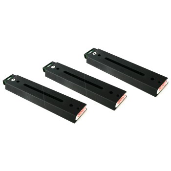 Lot de 3 Queues d'arondes mâles Vixen long. 170mm noires - Geoptik
