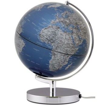 Globe terrestre Terra Light Ø250mm Bleu Profond - Troika