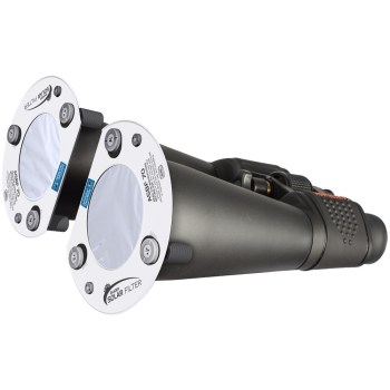 Paire de filtres AstroSolar ClearWhite ASBF sur des jumelles - Baader