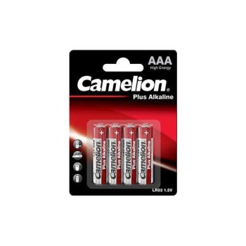Lot de 4 piles alcalines AAA LR03 - Camelion