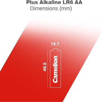 Dimensions pile AA LR6 - Camelion