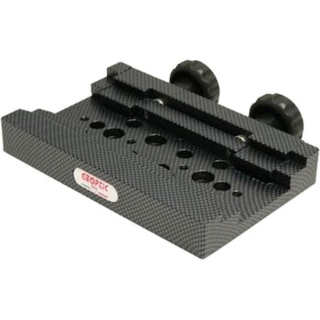 Platine queue d'aronde femelle double Vixen / Losmandy 170mm imitation carbone - Geoptik
