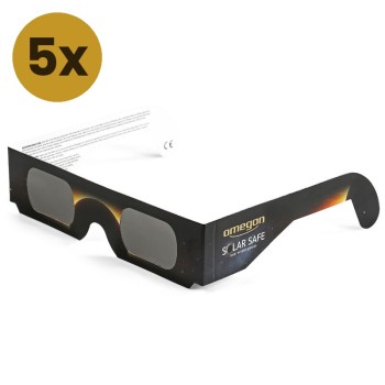 Paire de lunettes solaires ''Eclipse de Soleil'' (5 pièces) OD 5.0 Solar Safe - Omegon