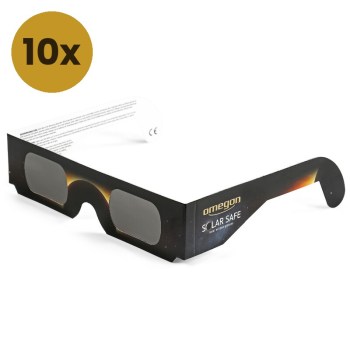 Paire de lunettes solaires ''Eclipse de Soleil'' (10 pièces) OD 5.0 Solar Safe - Omegon