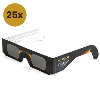 Paire de lunettes solaires ''Eclipse de Soleil'' (25 pièces) OD 5.0 Solar Safe - Omegon