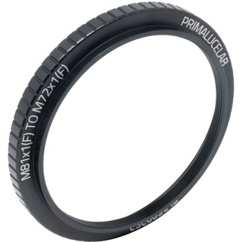 Bague adaptatrice M81 vers M72 femelle pour ESATTO 3'' et ARCO 3'' - PrimaLuceLab