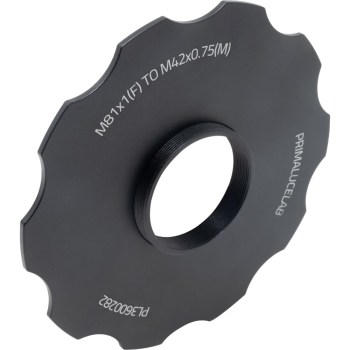Bague adaptatrice M81 vers T2 avec bague d'arrêt pour ESATTO 3'' et ARCO 3'' - PrimaLuceLab