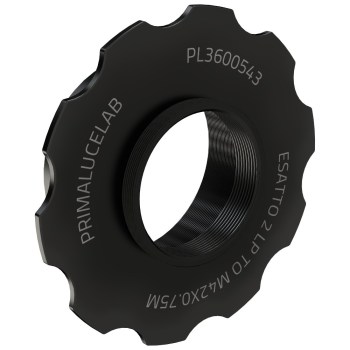 Bague adaptatrice M60 vers T2 avec bague d'arrêt pour ESATTO 2'' LP - PrimaLuceLab