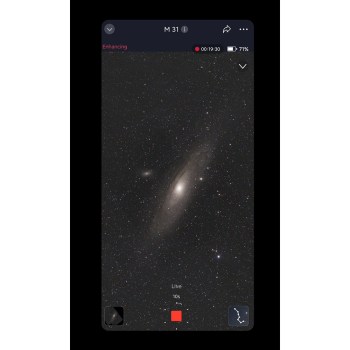 Seestar S50 Pro, acquisition en cours dans l'application