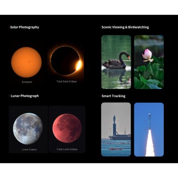 Seestar S50 Pro, photographie solaire, lunaire et diurne