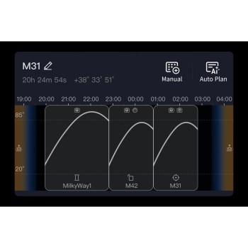 Seestar S50 Pro, programmation de plusieurs cibles dans la nuit
