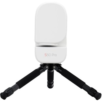 Télescope intelligent Seestar S50 Pro ZWO sur son trépied, vue de dos