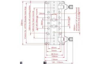 platine-baader-3-pan-eq-type-losmandy-vixen-230-mm