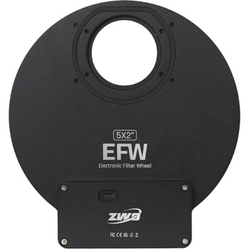 Roue à filtres 5x50,80mm (M48) ou Ø 50mm ronds non montés - motorisée EFW v25 - ZWO