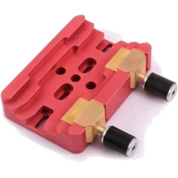 Platine queue d'aronde femelle double standard Vixen / Losmandy long. 150mm rouge - TSOptics