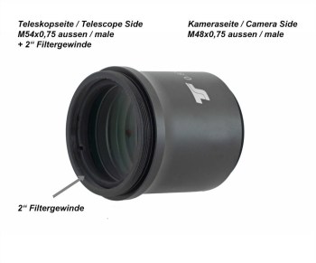 Réducteur de focale 0,80x pour lunettes ED et APO 60mm - TSOptics