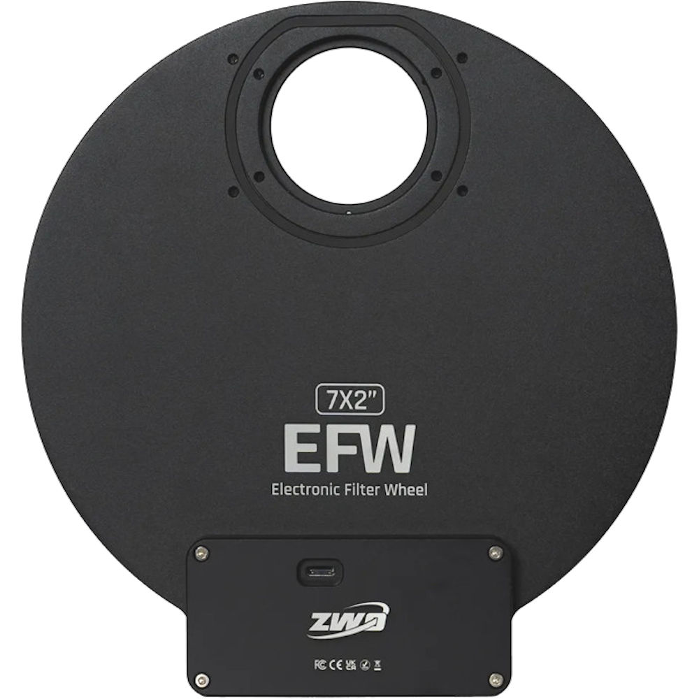 Roue à filtres 7x50,80mm (M48) ou Ø 50mm ronds non montés - motorisée EFW v25 - ZWO