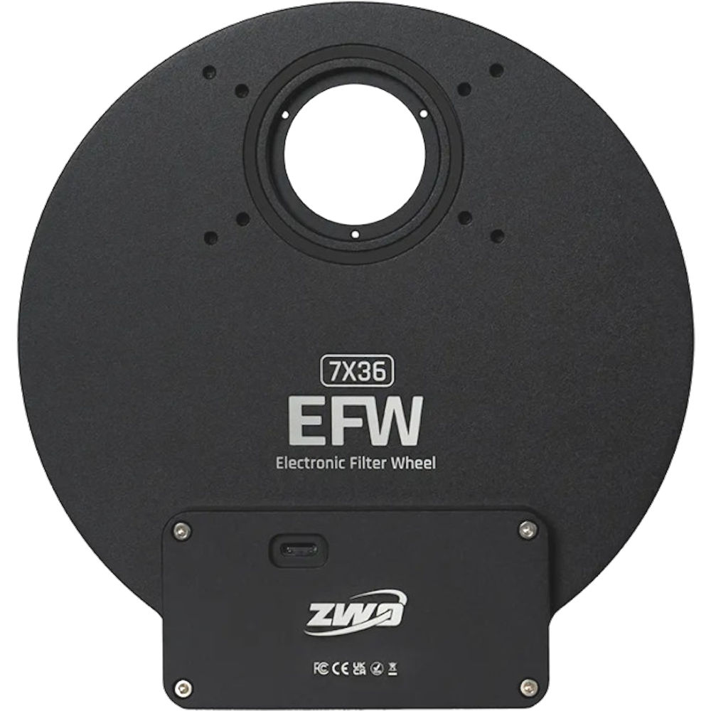 Roue à filtres 7x36mm Ø 36mm ronds non montés - motorisée EFW v25 - ZWO