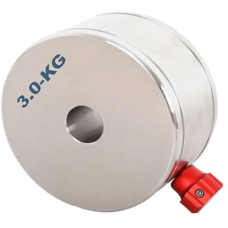 Contrepoids de  3,0kg - Ø 20mm en acier Inox - TSOptics