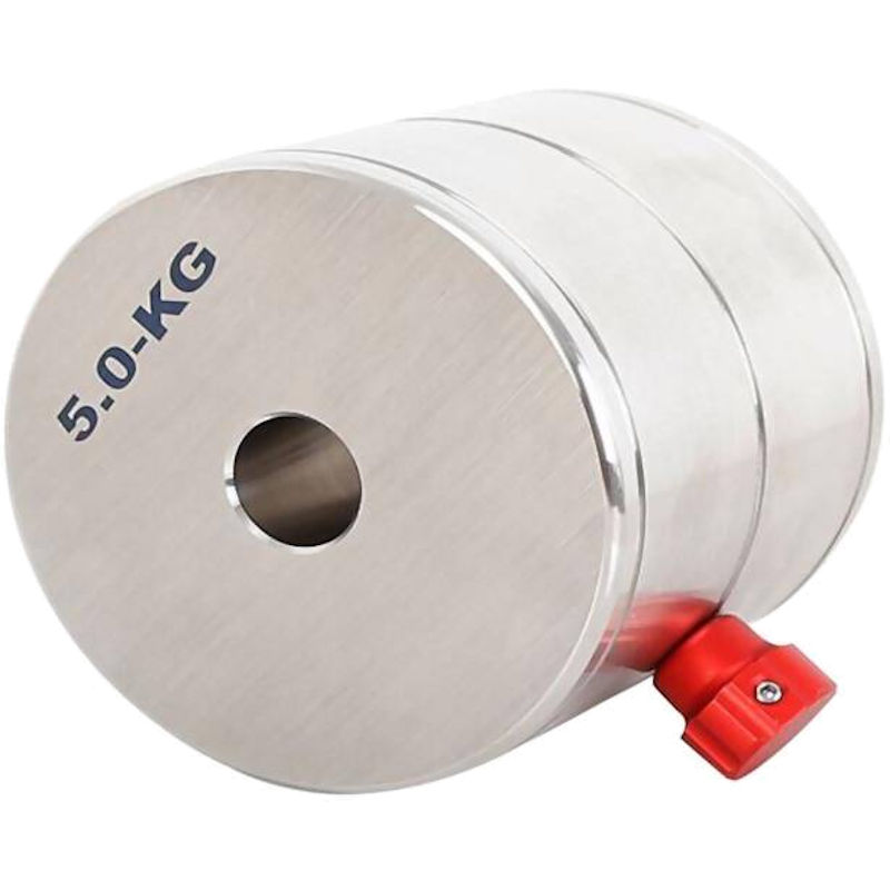 Contrepoids de  5,0kg - Ø 20mm en acier Inox - TSOptics