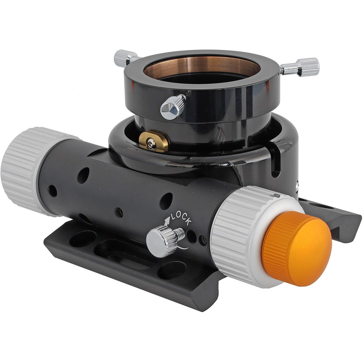 Porte-oculaires 2'' Crayford à crémaillère UNC Gén.2 pour Newton Ø 80mm avec platine - TSOptics