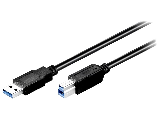 Accessoires informatiques: Câble USB 3.0 A vers B - long. 25cm